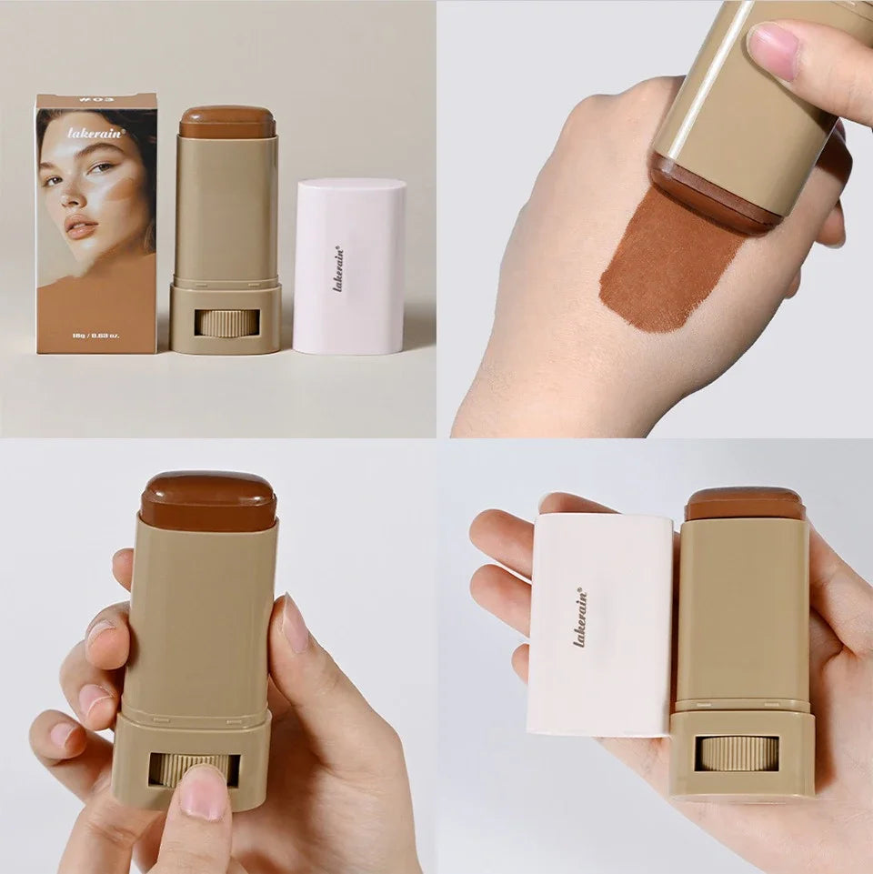 6Color Tinted Foundation Cream Stick Waterproof Lasting Oil-control Cover Acne Makeup Smooth Moisturize Concealer Serum Balm
