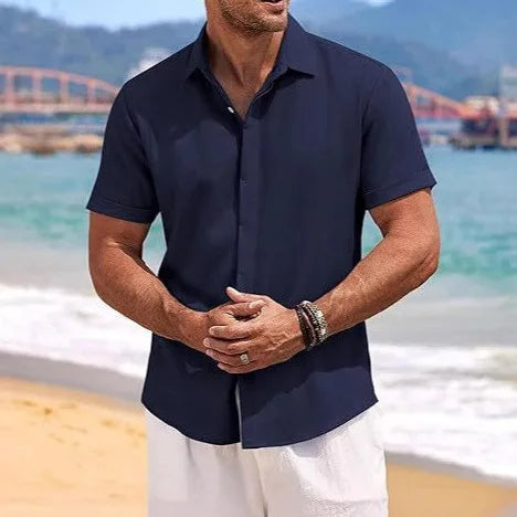 Summer Clothes Summer Top Cotton Shirt Shirts Men's Clothing Mens Men T Shirts Men's Fashion Man Summer Short Sleeve Tee