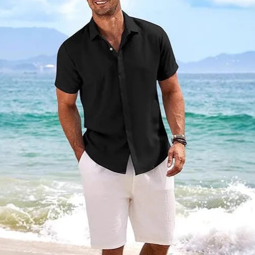Summer Clothes Summer Top Cotton Shirt Shirts Men's Clothing Mens Men T Shirts Men's Fashion Man Summer Short Sleeve Tee