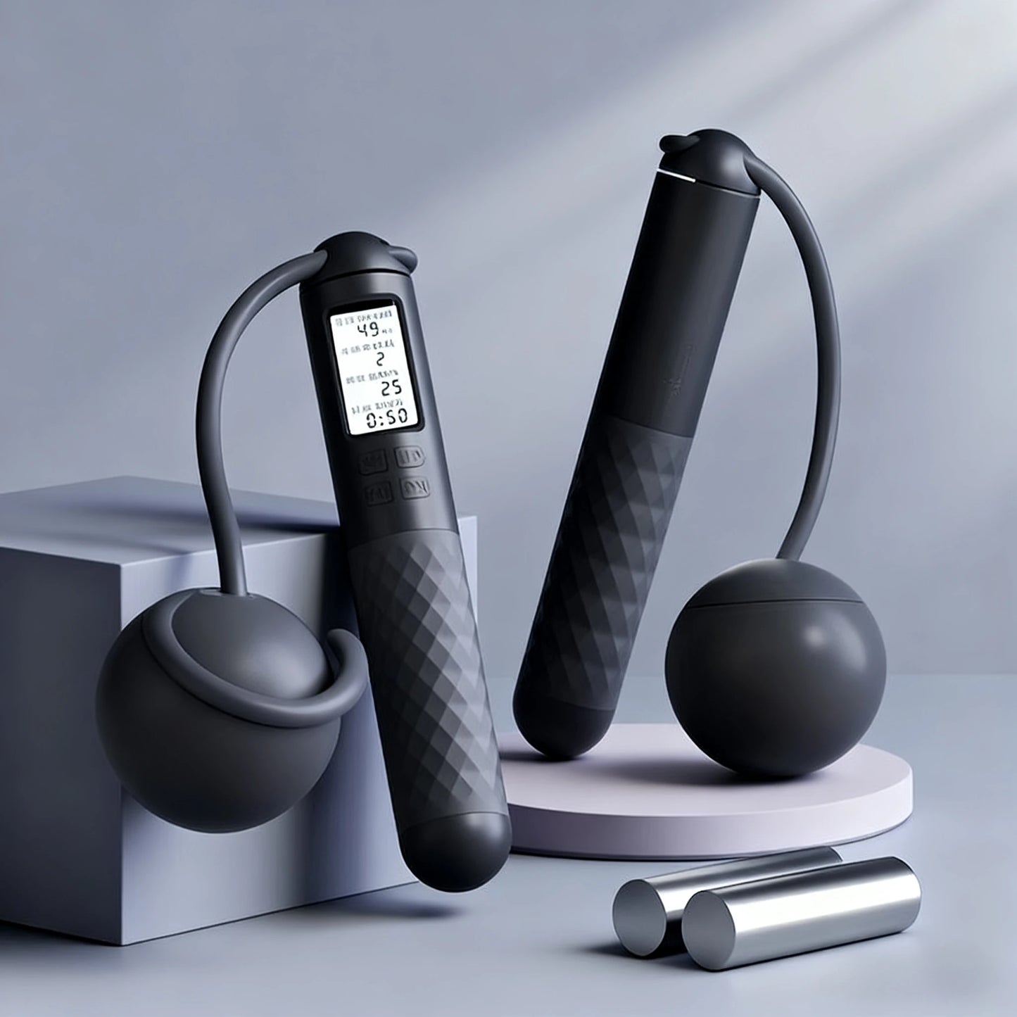 Jump rope for adults, cordless and countable fitness training jump rope,suitable for indoor and outdoor use,Christmas gift