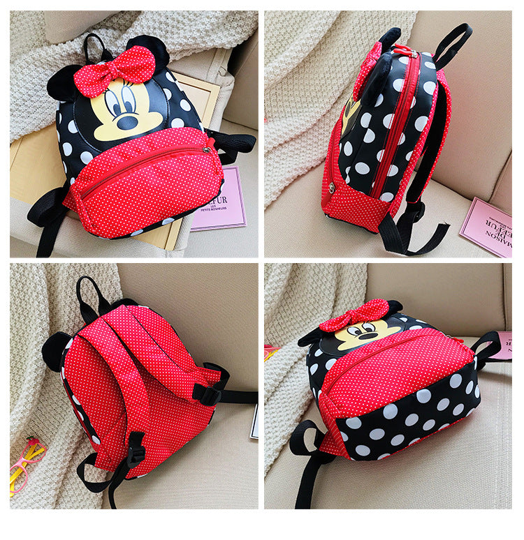 Disney Cartoon Backpack For Baby Boys Girls Minnie Mickey Mouse Children Lovely Schoolbag Kindergarten Schoolbag Kids Gift