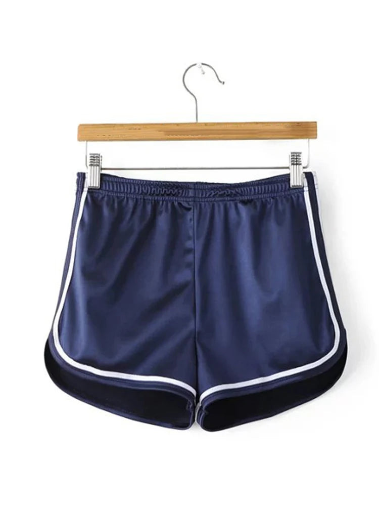 New 2025 Women Shorts Summer Silk Slim Beach Casual White Egde Shorts Hot