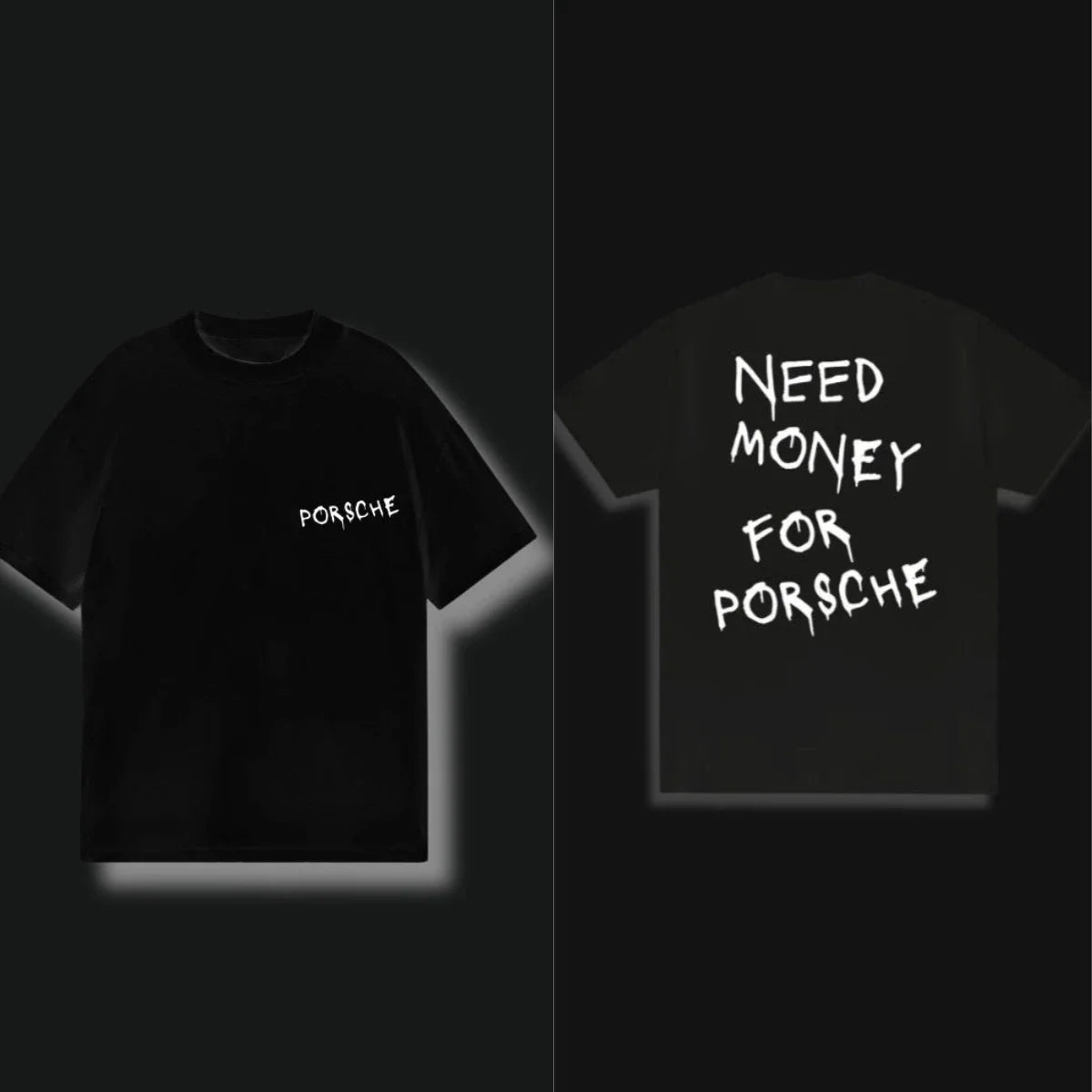 Summer Clothes Women Men T-shirts Need Money for Porsche Tee Casual Cotton Top Oversized Y2k Short Sleeves Male Female T-shirts