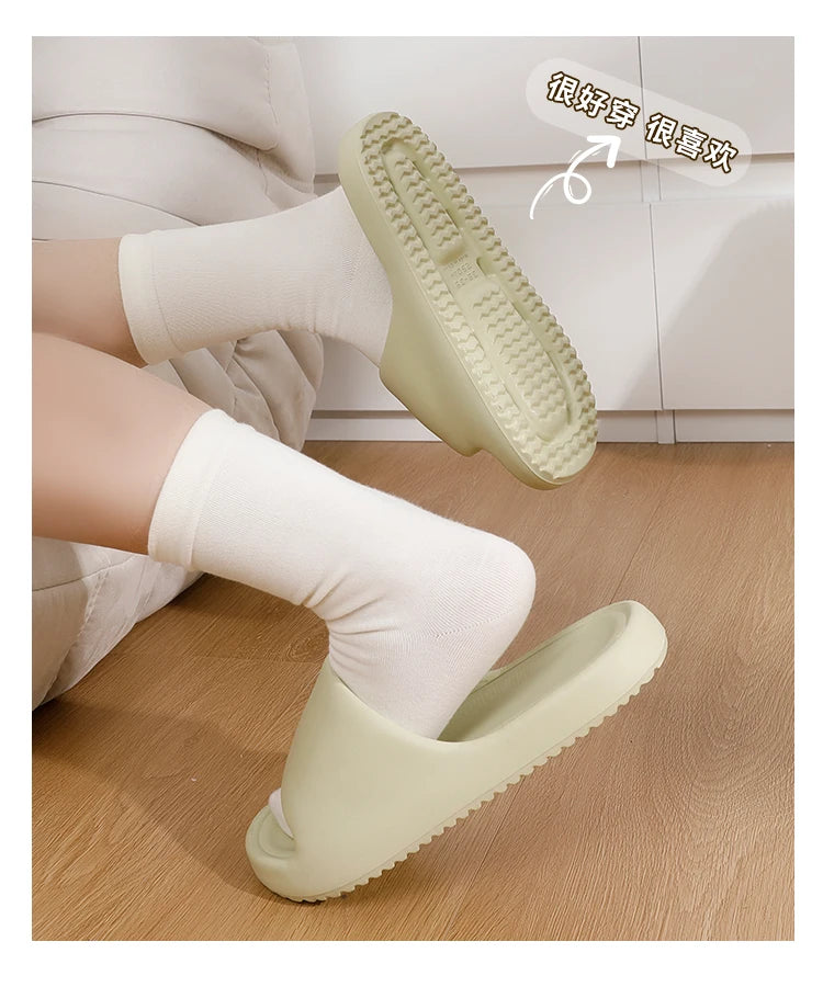 Lightweight Platform Slippers Women Super Soft Non Slip Beach Flip Flops Woman Comfort Couples Indoor Slides Shower Shoes
