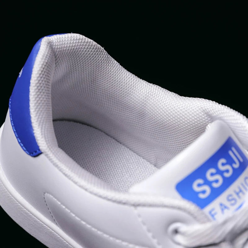 High Quality Men Sneakers Leather Outdoor Casual Shoes Lace-up Hot Sale Mens Vulcanized Shoes Trendy Men Shoes New Tenis Hombres
