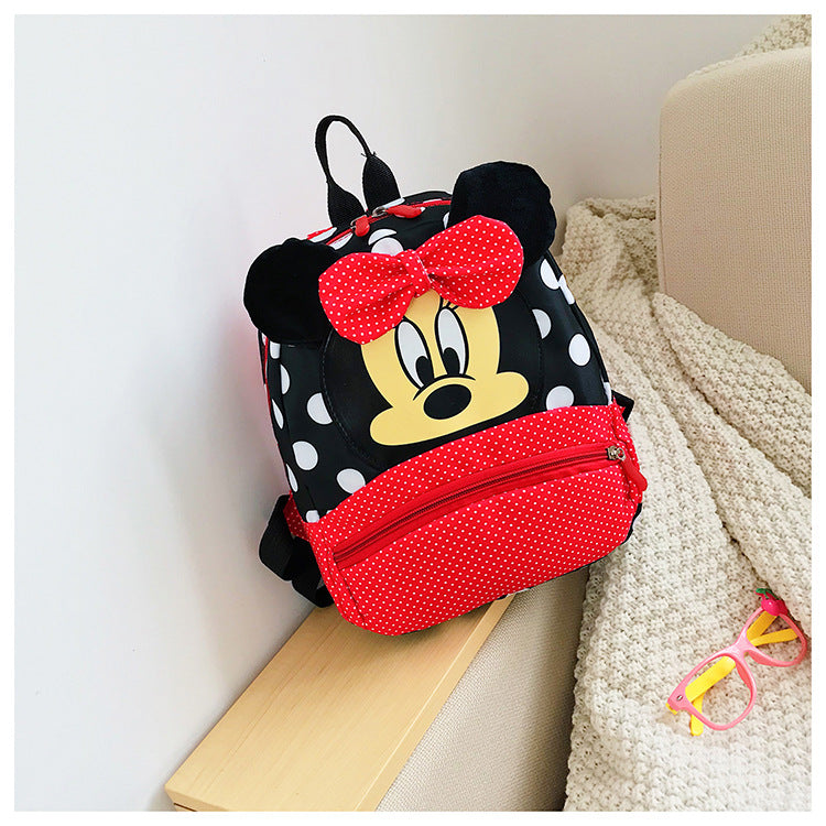 Disney Cartoon Backpack For Baby Boys Girls Minnie Mickey Mouse Children Lovely Schoolbag Kindergarten Schoolbag Kids Gift