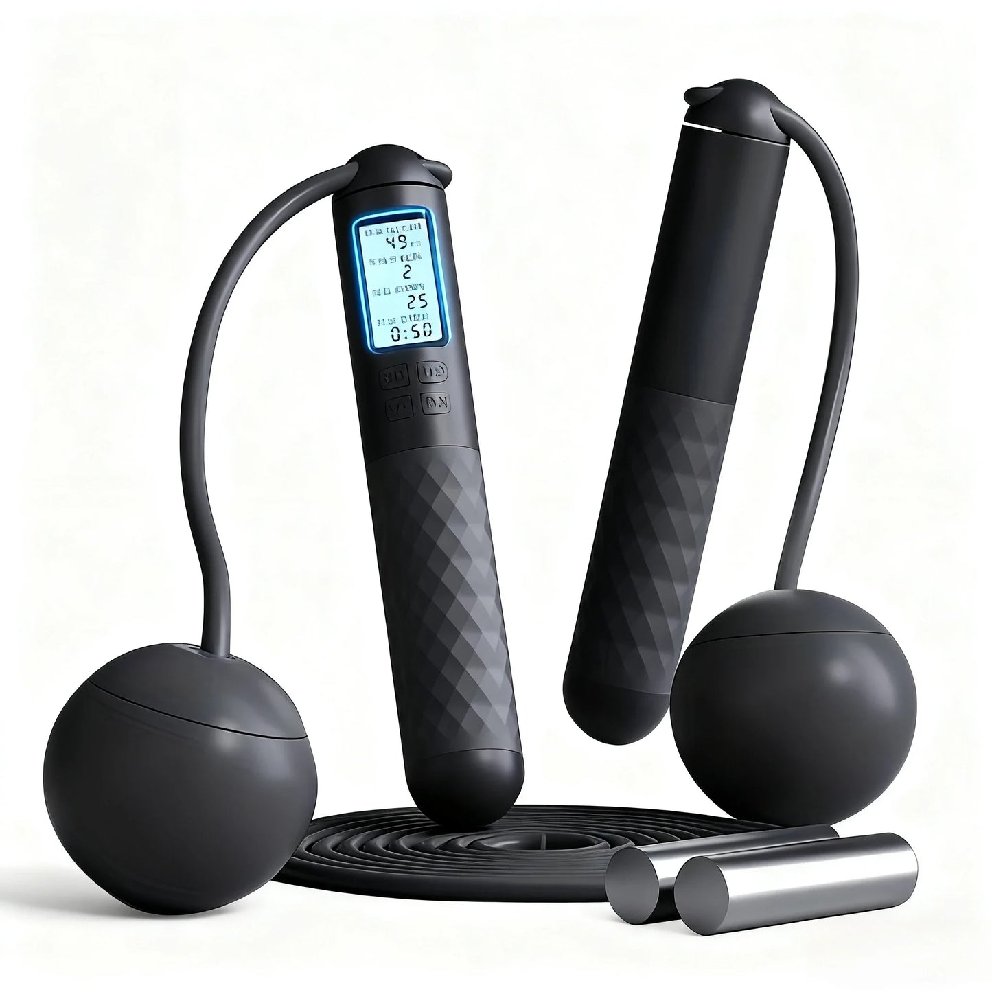 Jump rope for adults, cordless and countable fitness training jump rope,suitable for indoor and outdoor use,Christmas gift