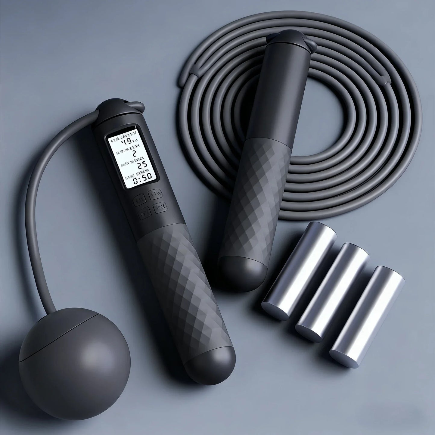 Jump rope for adults, cordless and countable fitness training jump rope,suitable for indoor and outdoor use,Christmas gift